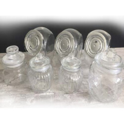 Bonbon Gläser und Schalen aus Glas