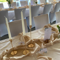 Kerzenhalter Set gold