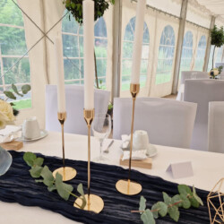 Kerzenhalter Set gold