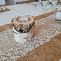 Teelichthalter Birke