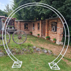 Traubogen rund weiß